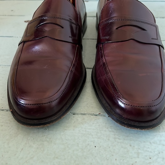 Johnston& Murphy Size 9.5W (EU 42 1/2) All Leather Loafers Handcrafted in Italy - Picture 6 of 15